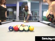 PAWG Mommy Sara Jay & Nicky Ferrari Share A Big Black Dick! 4/16