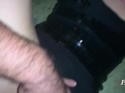 Russian sexwife fucks with her lover on a table in the ass-Real video 13/16