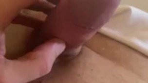Tasted little bit of precum and a bit of cock play