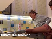 fucking in the kitchen And creampie
