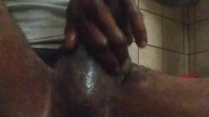 Playing with my dick after i cummed