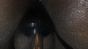 Creamy delicious cum all over my sex machine 