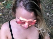 Amateur Girl Persuaded into Cock Sucking at First Date - Public Blowjob 3/16