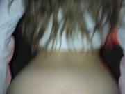 HOT babe riding dick fireside, reverse cowgirl romantic outdoor s...