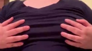 Spit on boobs 