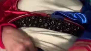 HarleyQuinn uses ass toy and rubs clit till cums
