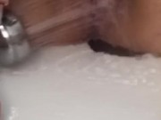 Afternoon shower masterbation. Loud female orgasm. Dirty Talk