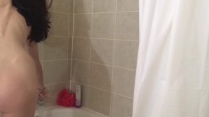 Petite Camgirl Sucks & Fucks Dildo