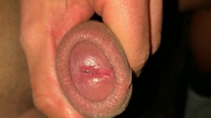 Smegma dirty cock - Teen jerks off and use own cum for cleaning glans