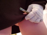 Upskirt Tinkle Onto The Floor 1/16