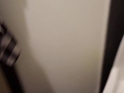 Messy Urinal Pee While On A Tinder Date 8/16