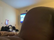 Thick bbw shaking her ass while her parents is gone !