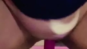 Bouncing my tight pussy on this dick