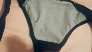 Masturbating with wife panties