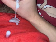 jerk off big load uncut cumshot aftermath 4k 60fps Amateur a lot cum