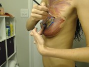 My First Time Body Paiting with Gentle Touch and Romantic Music 6/16