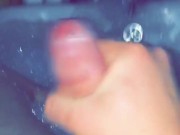 Horny teen cums in bath 
