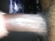 Fucking my pocket pussy while the game is paused 