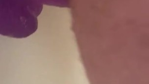 Fucking my dildo in the shower