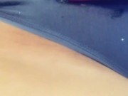 Soaking my panties in cum. Yummy wet pussy