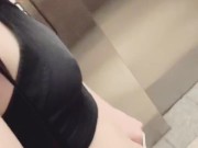 Masturbating in the elevator at work 13/16
