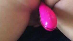 Watch me cum doggie style while the Amazon guy plays with my ass