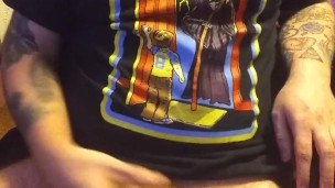 Tattooed guy jerks off for you(Short Version)