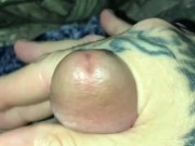 Making my lil dick cum