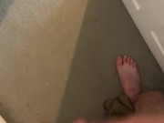 Young Big dick Brit cums 