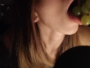 Food fetish ASMR Mouth Sounds and Moaning Teen 11/16