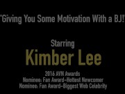 Hottie Kimber Lee Lifts Your Spirits By Sucking Your Cock! 1/16