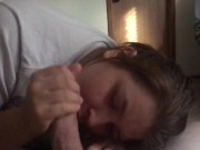 Sloppy head while my parents watch TV in the next room.  11/16