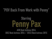 Penis Pleasuring Penny Pax Spits, Licks, Sucks & Fucks Cock! 1/16