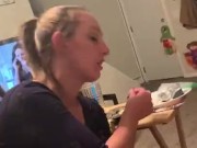 Funny smoking deepthroat 