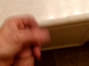 Fat young dick and a big ass load on the counter 4/16