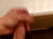 Fat young dick and a big ass load on the counter 5/16