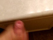 Fat young dick and a big ass load on the counter 6/16