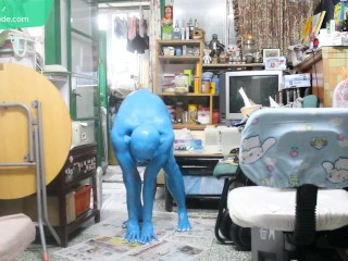 Body Painting : I am a homemade cute Veemon