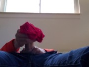 Jerking with panties!