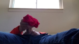 Jerking with panties!