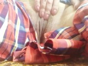 Carlycurvy rubbing her pussy all over a shirt from a man she knows!  3/16