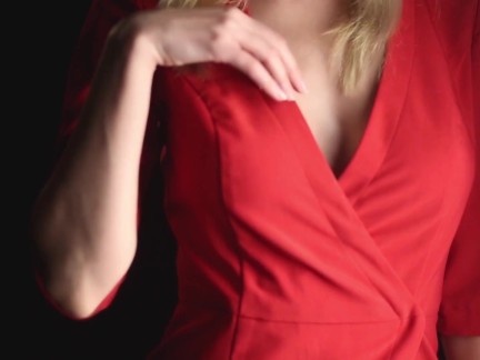 Charming Lady In Red Takes That Cock With Such Pleasure - Hot Dress Fuck