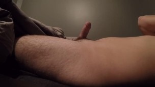 Cumming hard and shooting my load all over myself