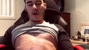 Young Male Solo Play Till Cum 