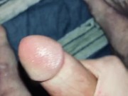 Big Dick Stud Cums on his own Feet