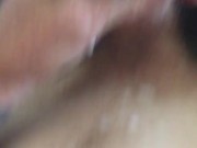 Stroking cumshot 