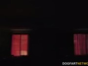 Big booty white girl gangbang