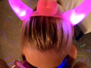 Cum on my Face. Amateur POV Suck, Fuck, and Facial. 6/16