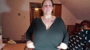 H cup titty drop, jiggling, and playing 
