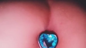Putting medium butt plugs in my ass 